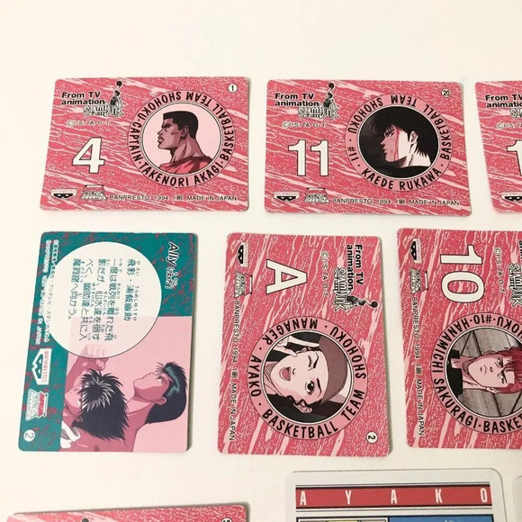 Vintage Slam Dunk Anime Trading Card Lot Furyou Group Ayako Hanamichi - Picture 7 of 10